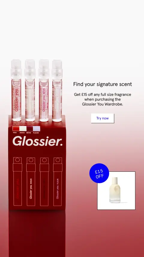 Glossier ad: Save £15 on eau de parfum