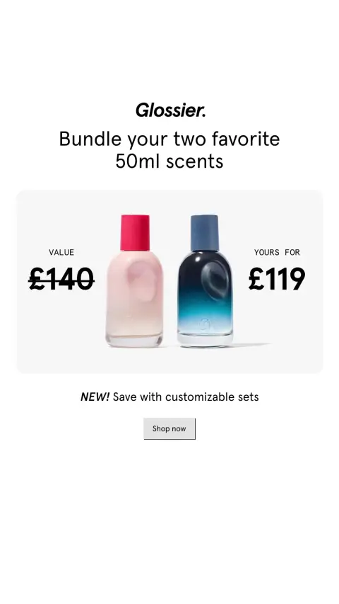 Glossier ad: Build your dream fragrance set