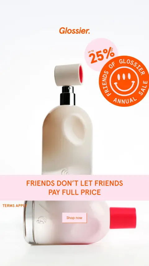 Glossier ad: Annual Friends of Glossier Sale
