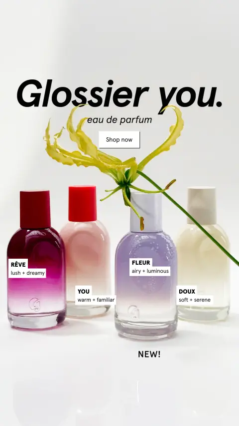 Glossier ad: Fleur is the wonder of you