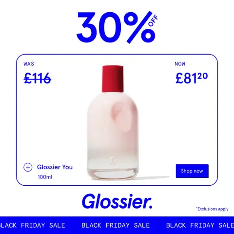 Glossier ad: Black Friday Sale