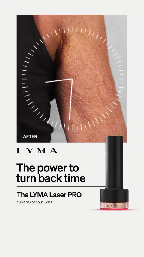 LYMA ad: Cosmetic Surgery Results At Home
