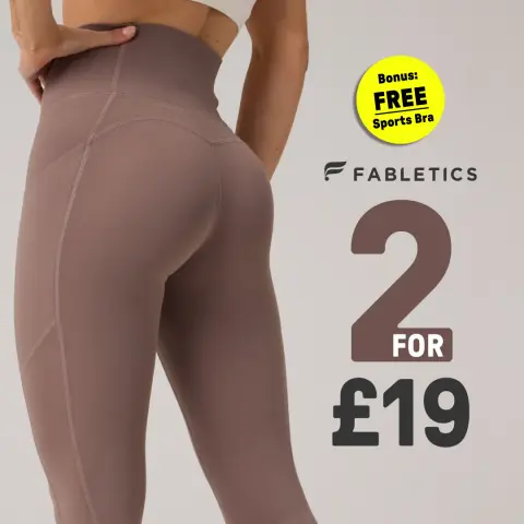 Fabletics ad: Flattering fit, all day long