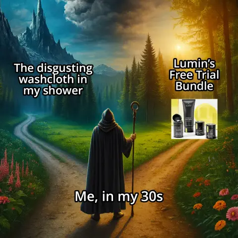 Lumin ad: TRY BEFORE YOU BUY!