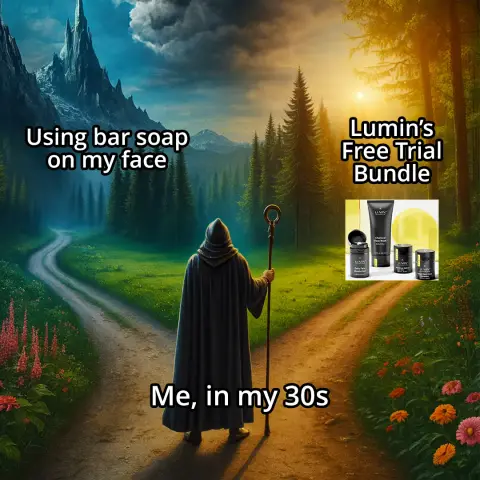 Lumin ad: TRY BEFORE YOU BUY!
