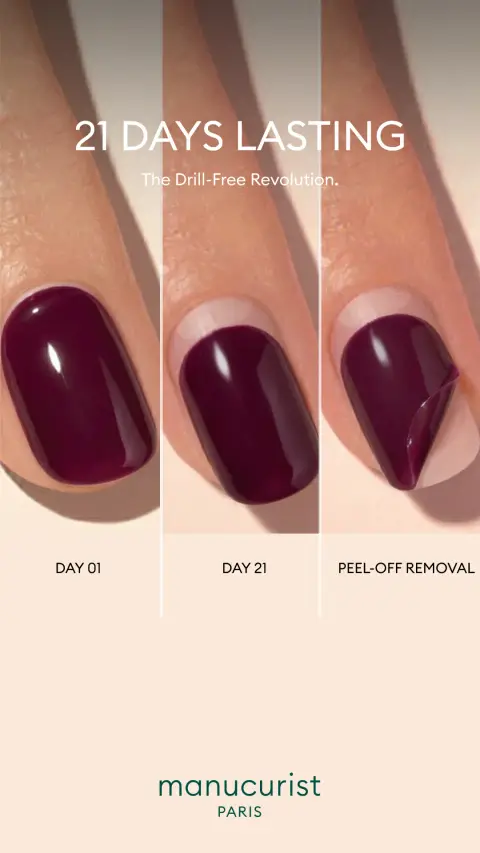 Manucurist ad: The nail saving gel polish