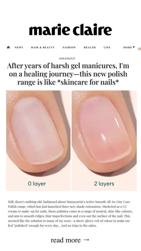 Manucurist ad: Seen on Marie Claire