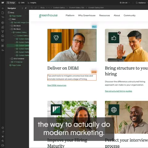 Webflow ad: From bottleneck to growth engine.