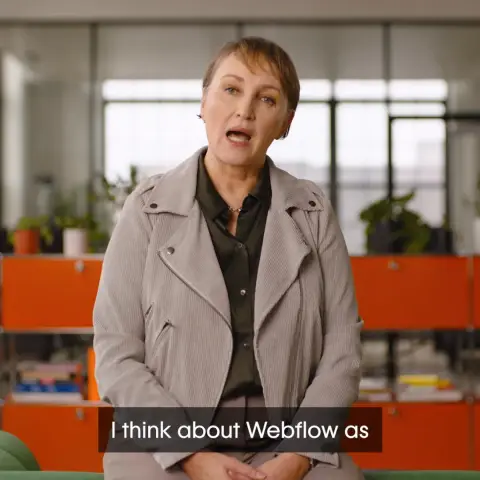 Webflow ad: From bottleneck to growth engine.