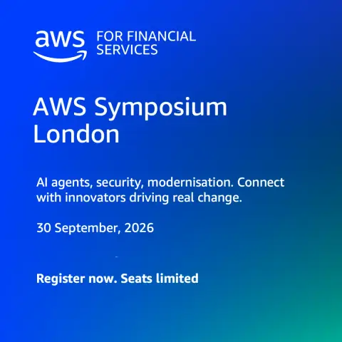 Amazon Web Services ad: AWS Financial Services Symposium London 2026