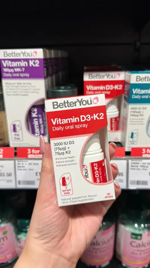 BetterYou ad: Vitamin D3000+K2 Oral Spray: Vitamin D3+K2 Spray 🛡️