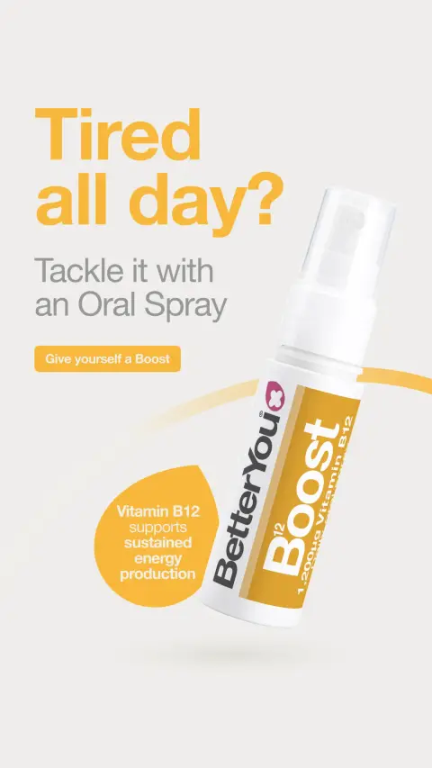 BetterYou ad: Fast acting Vitamin B12 Daily Oral Spray 🔋