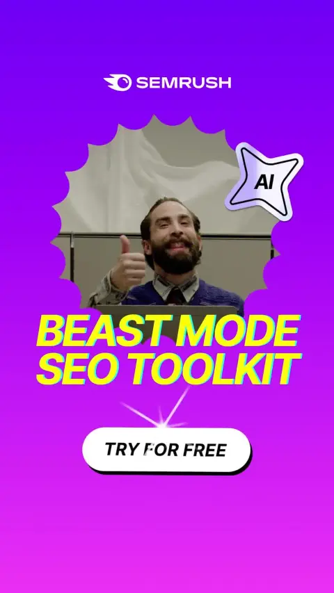 Semrush ad: Rank smarter, grow fast