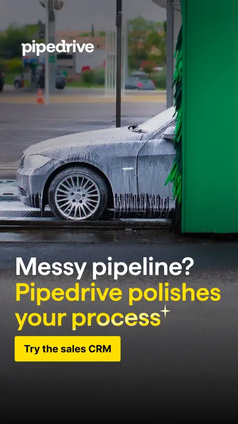 Pipedrive ad: Ready to close more deals?
