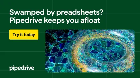 Pipedrive ad: Ready to close more deals?