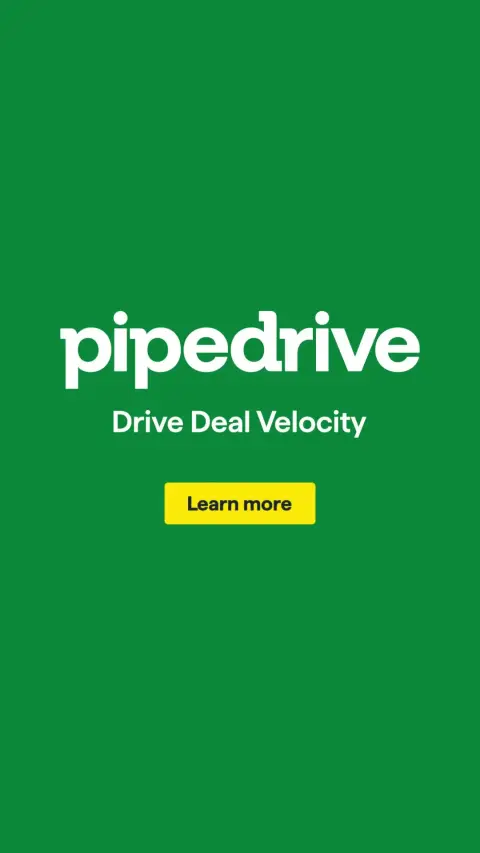 Pipedrive ad: Scale your business faster