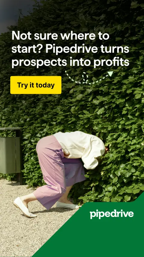 Pipedrive ad: Ready to close more deals?