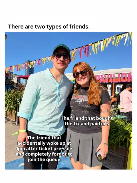 PayPal ad: Every type B friend needs a type A friend that knows to split the cost…