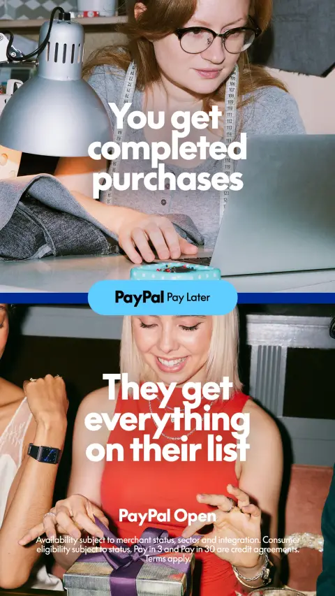 PayPal ad: Help Boost AOV. Pay Later.