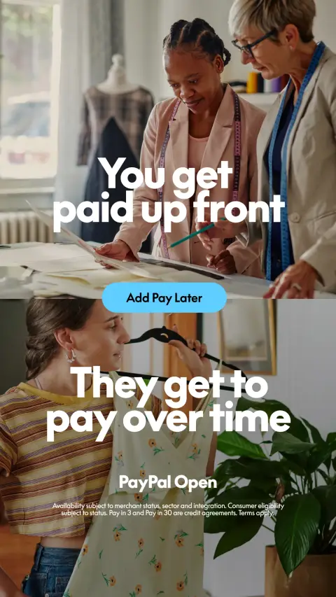 PayPal ad: Convert with PayPal Pay Later
