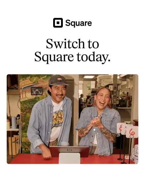 Square ad: Easy to get started.