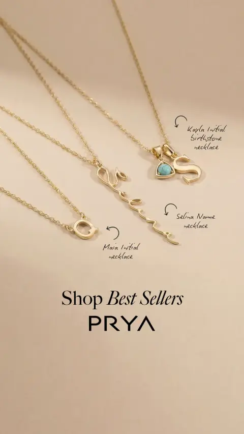 PRYA ad: Shop Our Best-Selling Necklaces