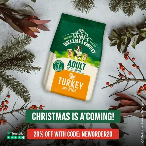 James Wellbeloved Pet Food ad: For a Pawfect Christmas