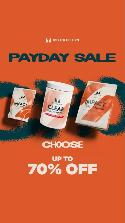Myprotein ad: Don't miss out.