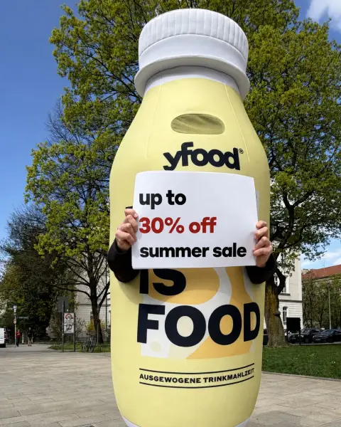 yfood ad: SUMMER SALE ☀️ up to 30% off! 🎉