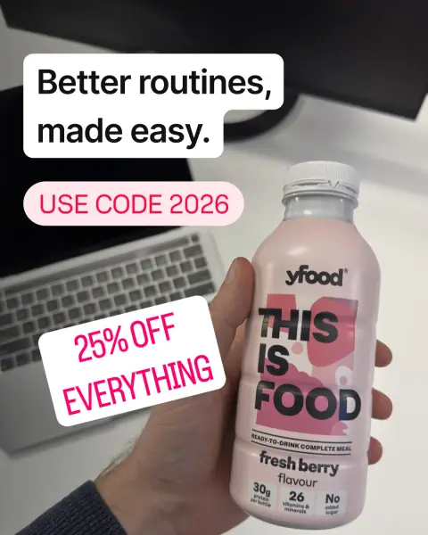yfood ad: 25% off everything – Code: 2026