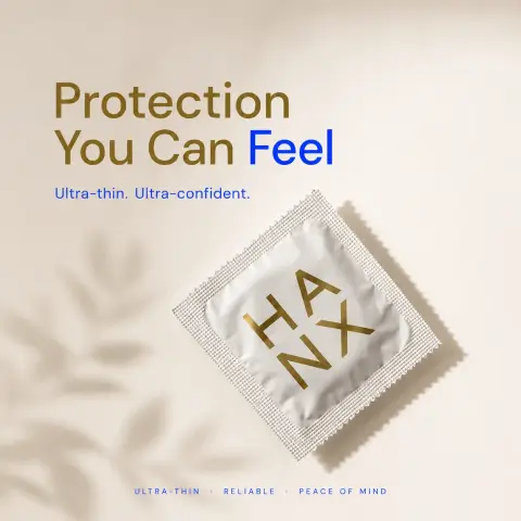HANX ad: 0.045mm thin. You won't know it's there.