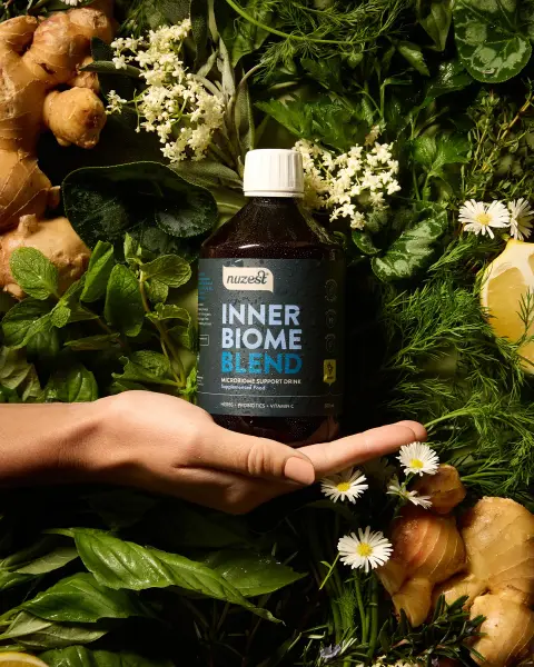 Nuzest ad: Introducing Inner Biome Blend 💚