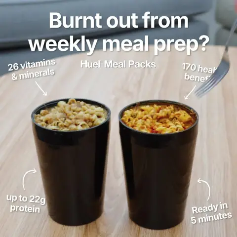 Huel ad: The ultimate high protein meal