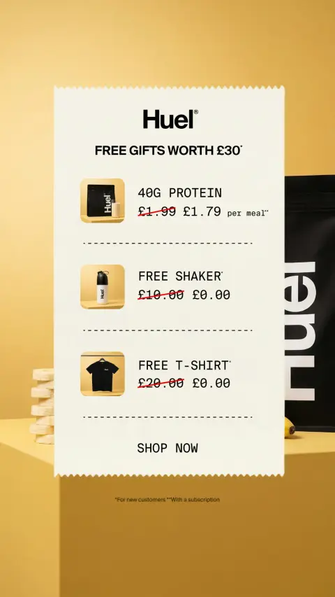 Huel ad: Breakfast Sorted in 60 Seconds