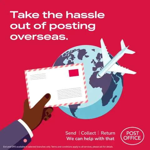 Post Office ad: International posting