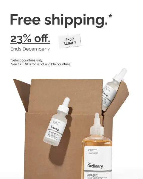 The Ordinary ad: Our Gift to You.