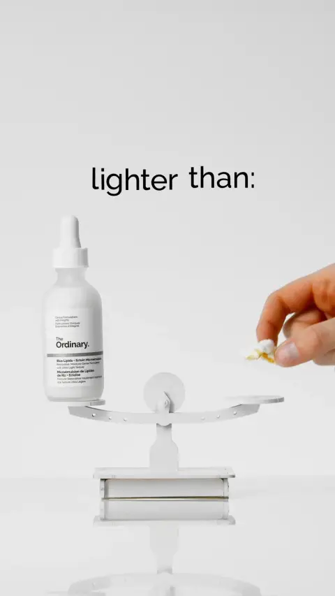 The Ordinary ad: NEW Lightweight Moisturizer.