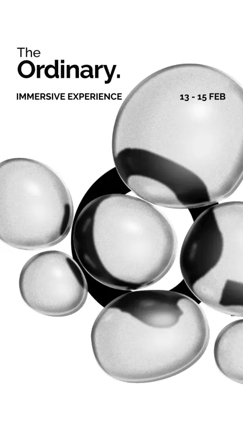 The Ordinary ad: The Ordinary Immersive Experience.