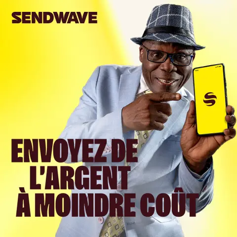 Sendwave ad: Vers 🇨🇲 🇨🇬 🇨🇩 🇸🇳 🇨🇮 🇲🇱