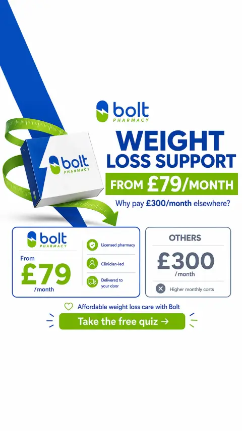 Bolt Pharmacy ad: Join Thousands of UK Customers Saving with Bolt Pharmacy
