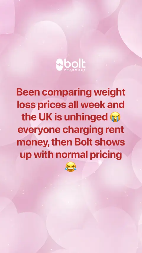 Bolt Pharmacy ad: Lowest UK Prices on Clinically Proven Weight Loss Treatments