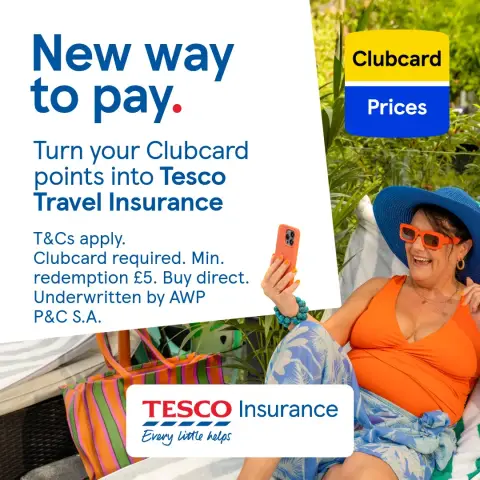 Tesco Insurance ad: Tesco Travel Insurance