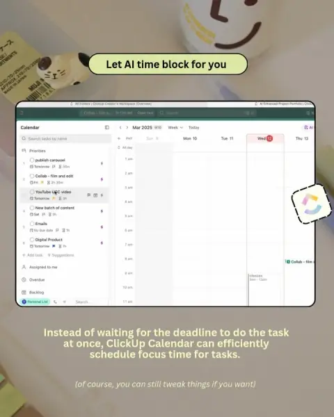 ClickUp ad: Teal Days