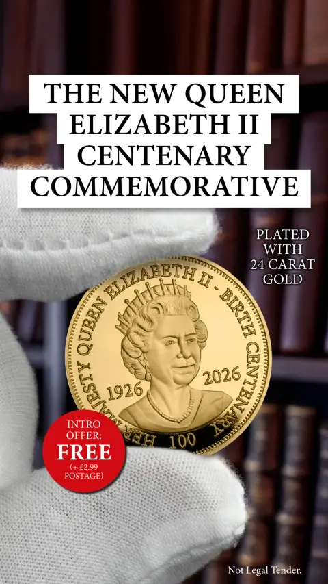 The Westminster Collection ad: Intro Offer: FREE Queen Elizabeth II Centenary Commemorative (plus postage)