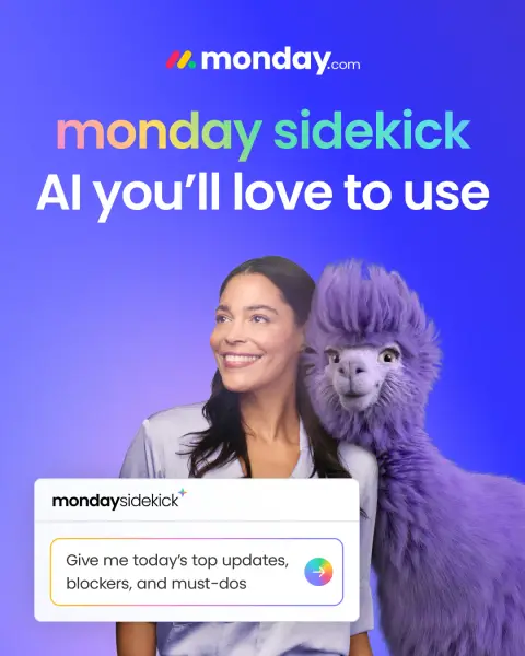 monday.com ad: Start your free account today