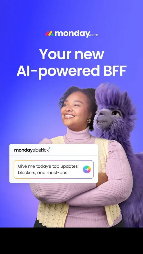 monday.com ad: Start your free account today