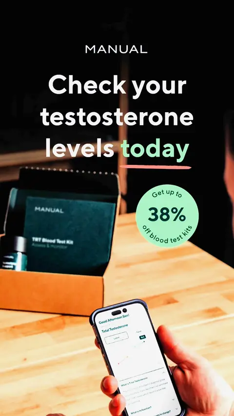 MenofManual ad: Check Your Testosterone Today