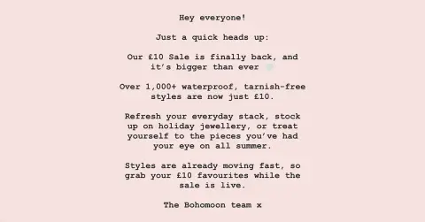 Bohomoon ad: 1000+ Styles Selling Fast ✨