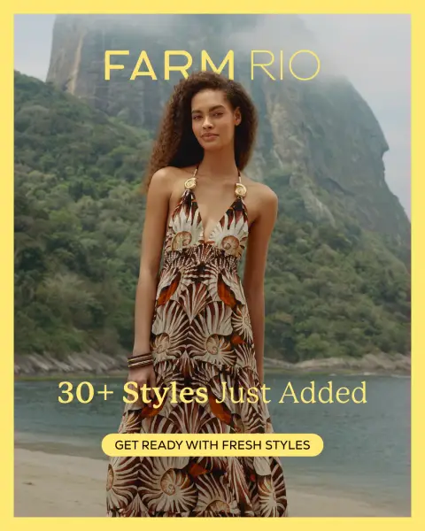 FARM Rio Global ad: FARM Rio New Arrivals
