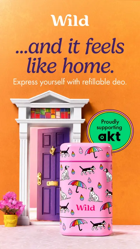Wild ad: Roll on. And on. And on. With Wild natural, refillable roll on deodorant.